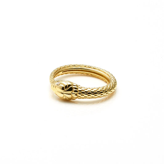 Infinity Ring By Silk and Steel - Gold/CZ
