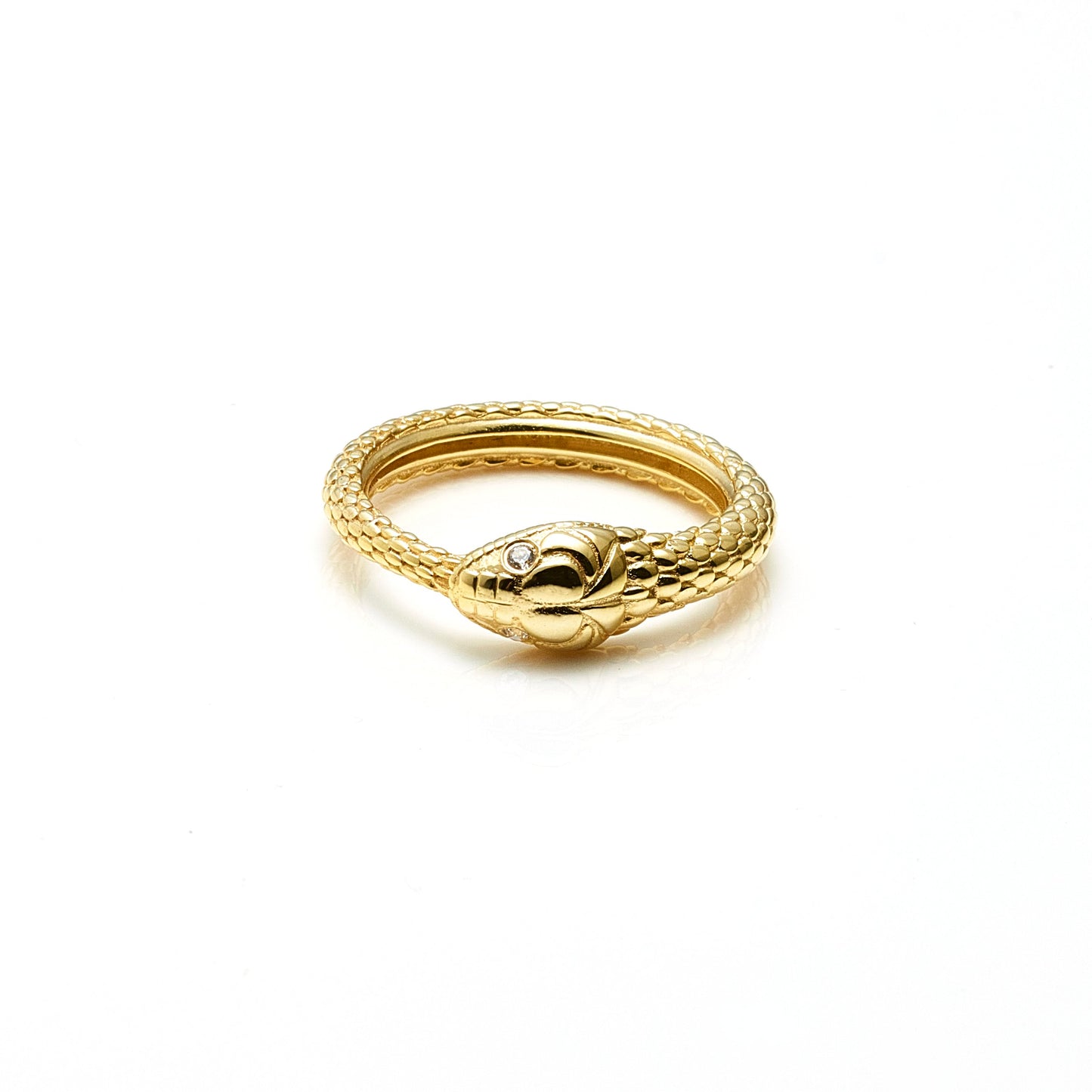 Infinity Ring By Silk and Steel - Gold/CZ