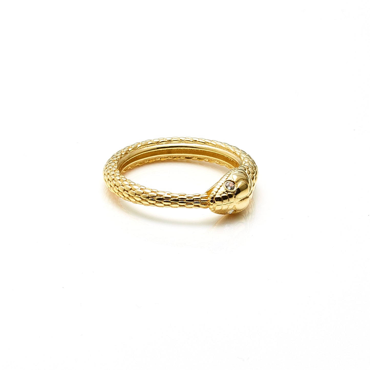 Infinity Ring By Silk and Steel - Gold/CZ
