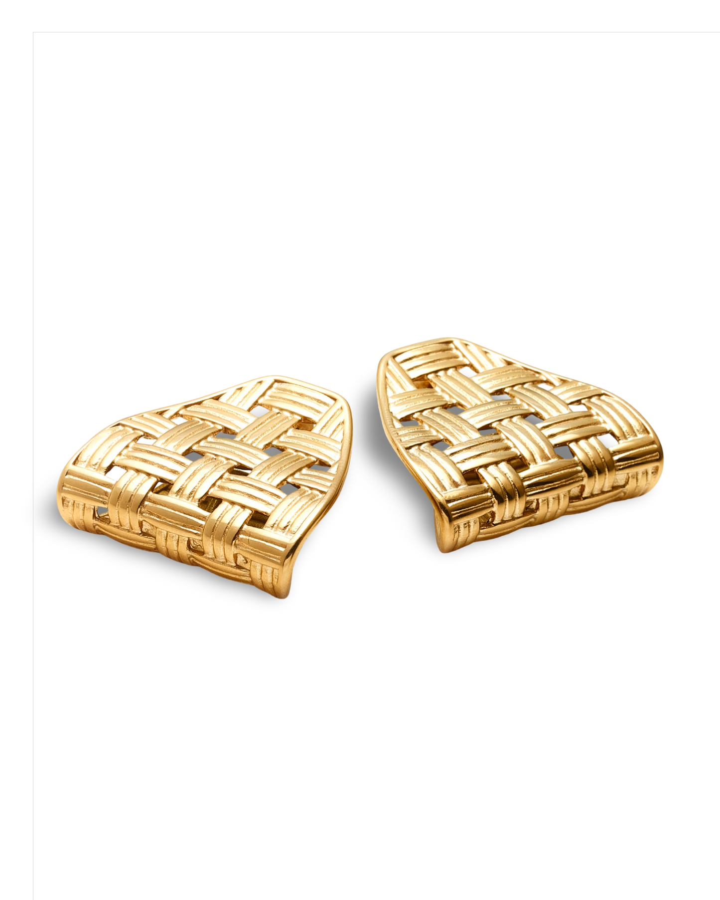 Lattice Earrings By S&S - Gold