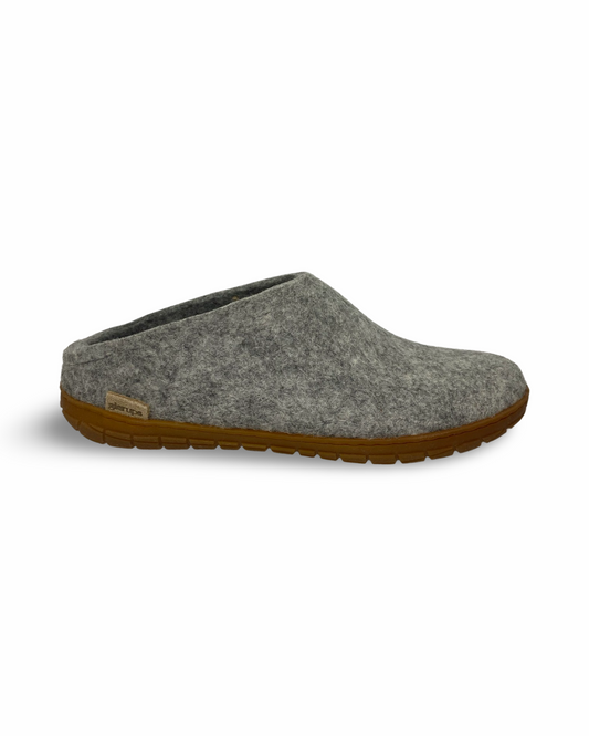 The Slip On with Rubber Sole By Glerups - Grey