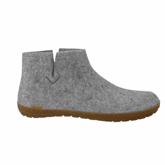The Boot with Rubber Sole By Glerups - Grey