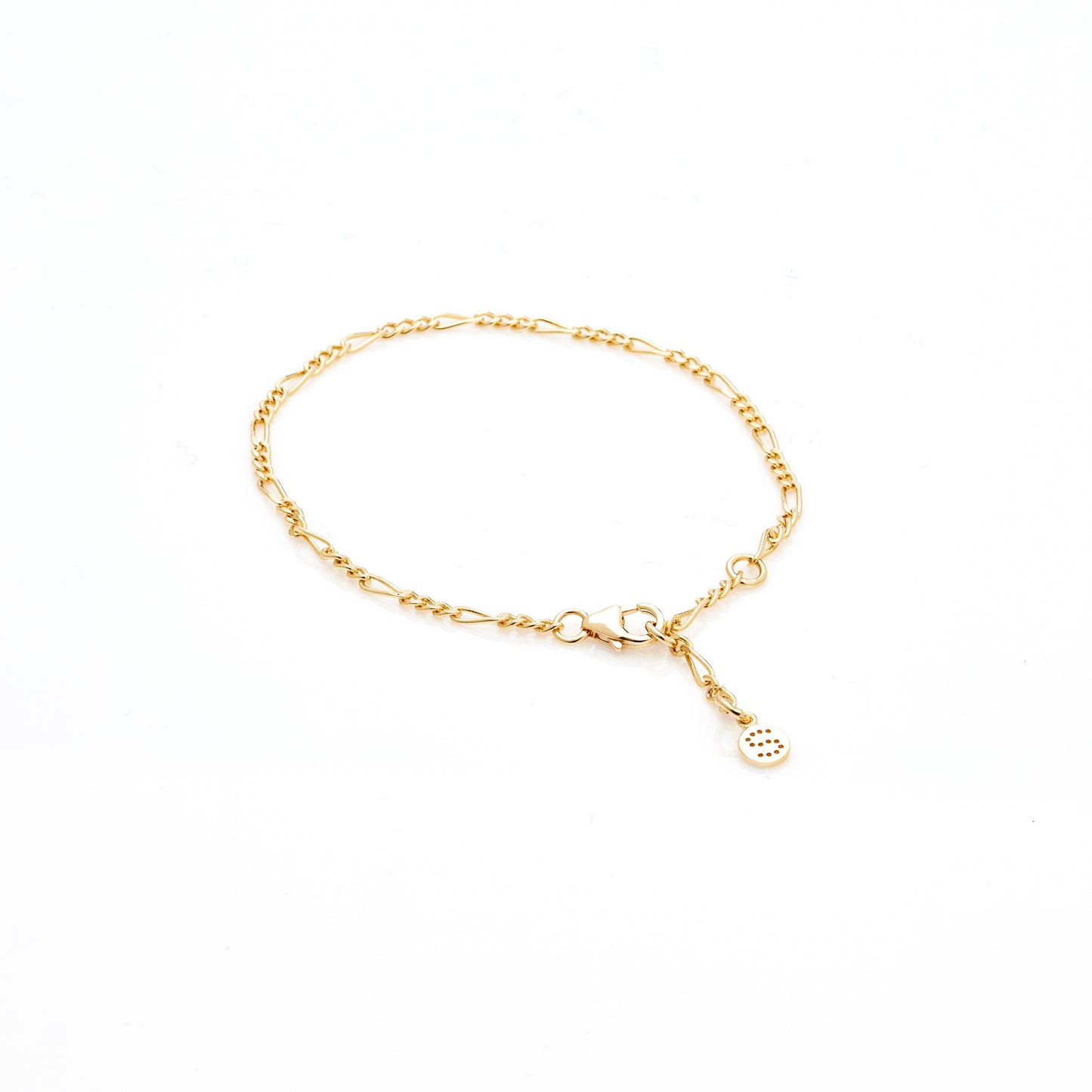 Figaro Fine Bracelet By Silk & Steel - Gold