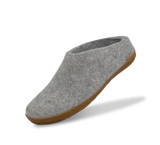 The Slip On with Rubber Sole By Glerups - Grey