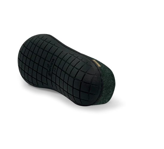 The Slip On with Rubber Sole By Glerups - Forest/Blk