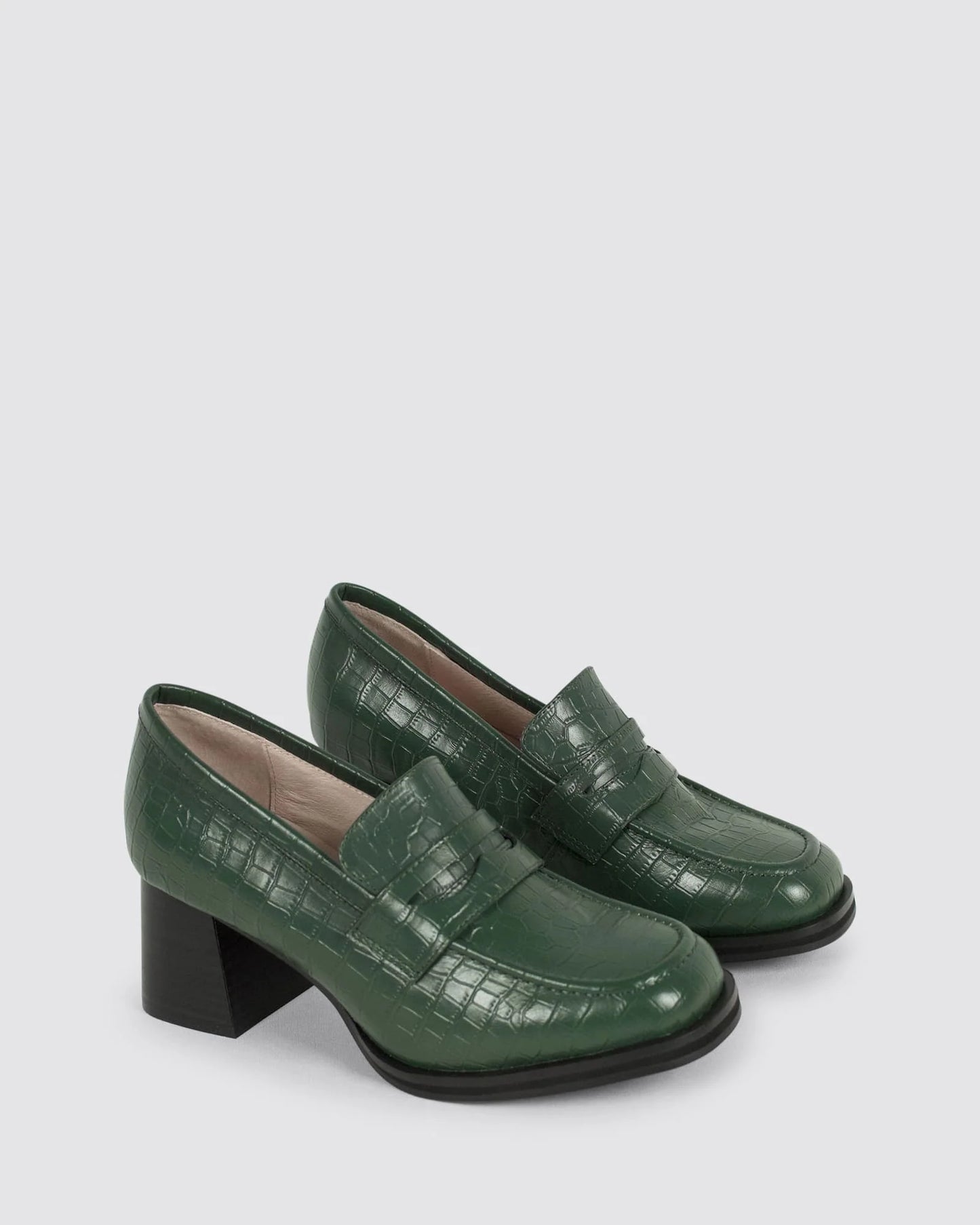 Holly Loafer By Andrea Biani - Emerald Croc