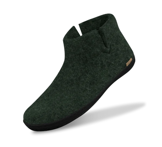 The Boot with Rubber Sole By Glerups - Forest/Black