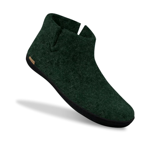 The Boot with Rubber Sole By Glerups - Forest/Black