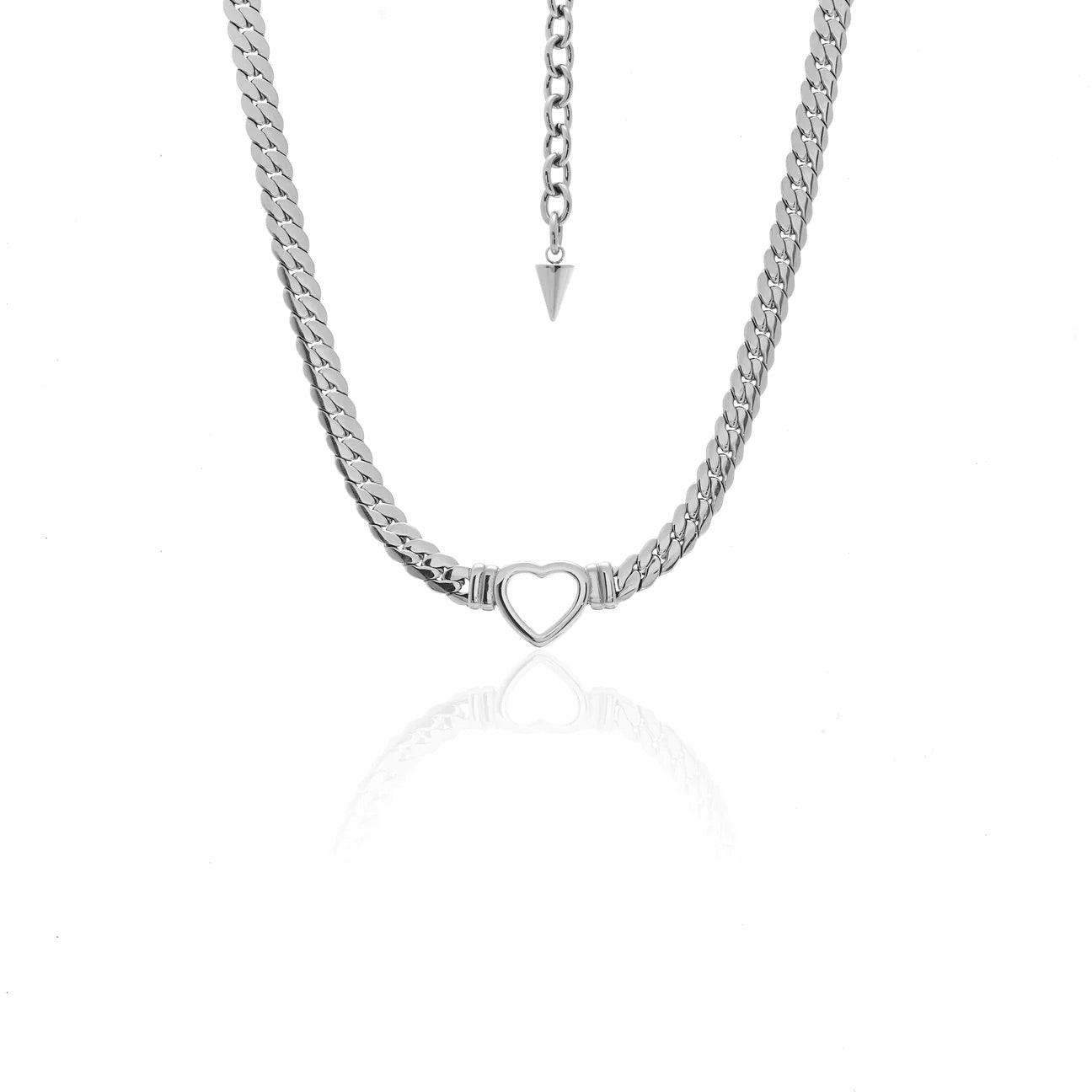 Valentina Necklace By Silk and Steel - Silver
