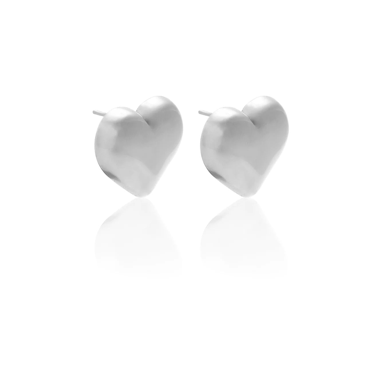 Valentina Puff Stud By Silk and Steel - Silver