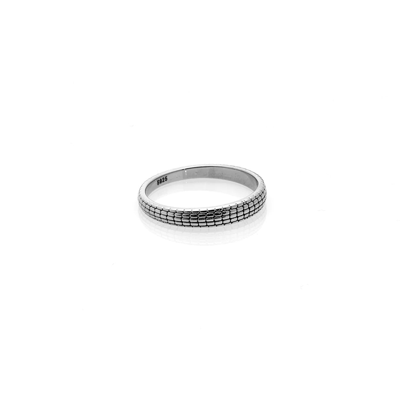 Romantique Stacker Ring By Silk & Steel - Silver