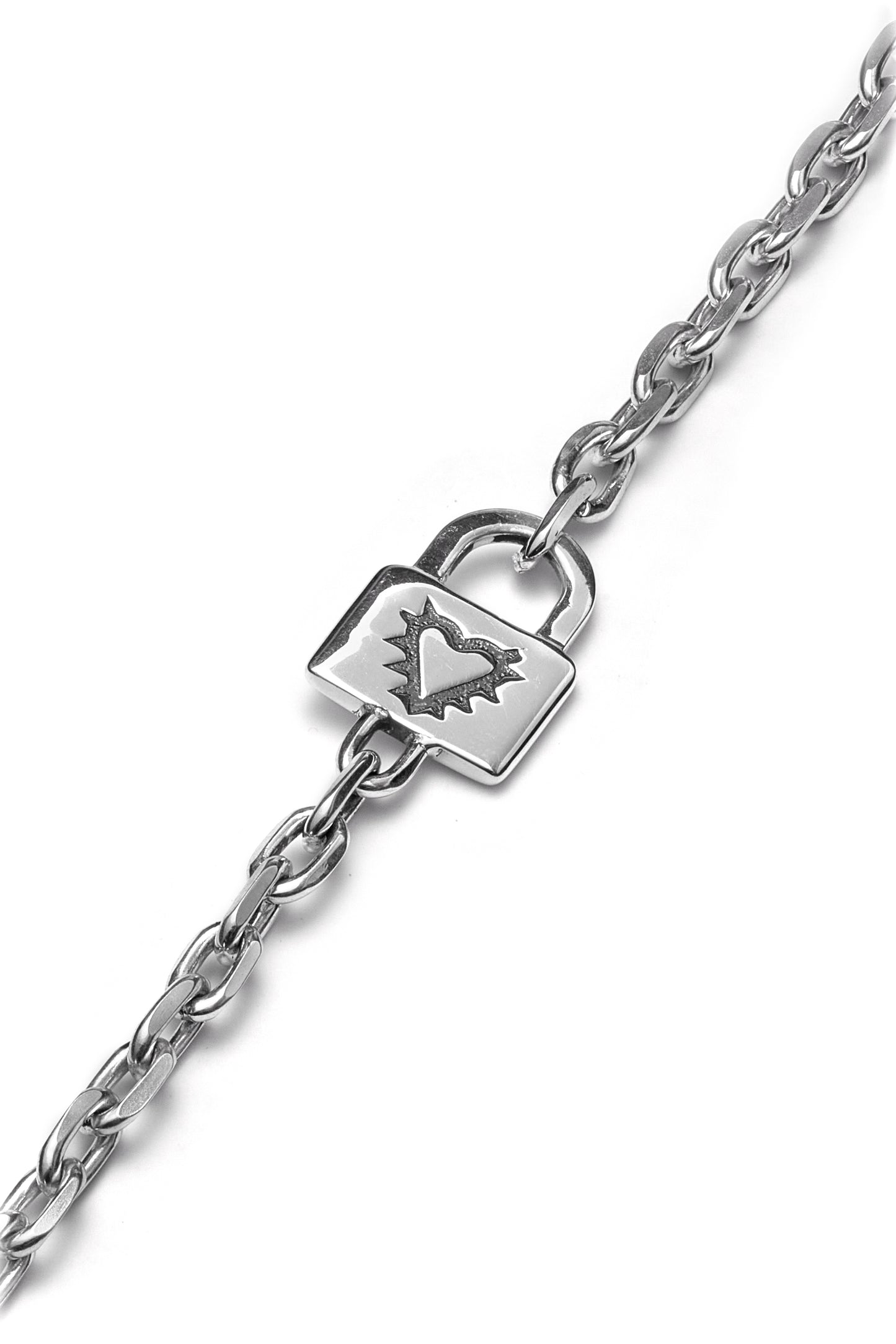 Locked Heart Bracelet By Stolen Girlfriends Club - Sterling Silver