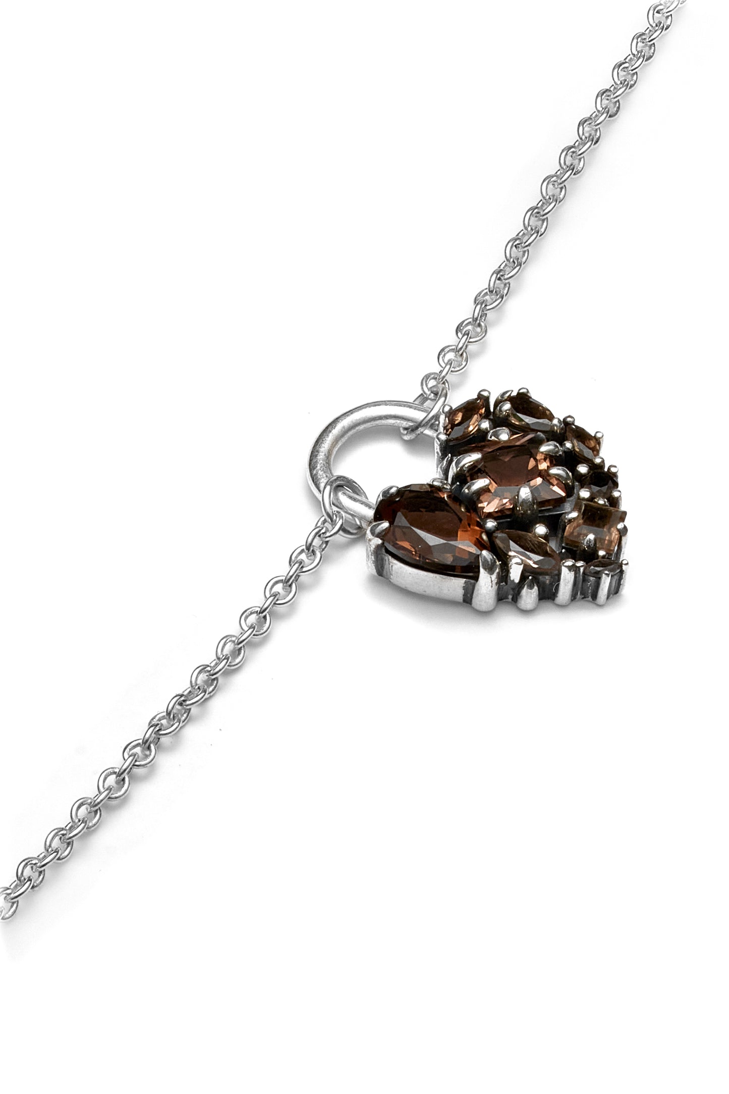 Crooked Heart Necklace By Stolen Girlfriends Club - Cola Quartz