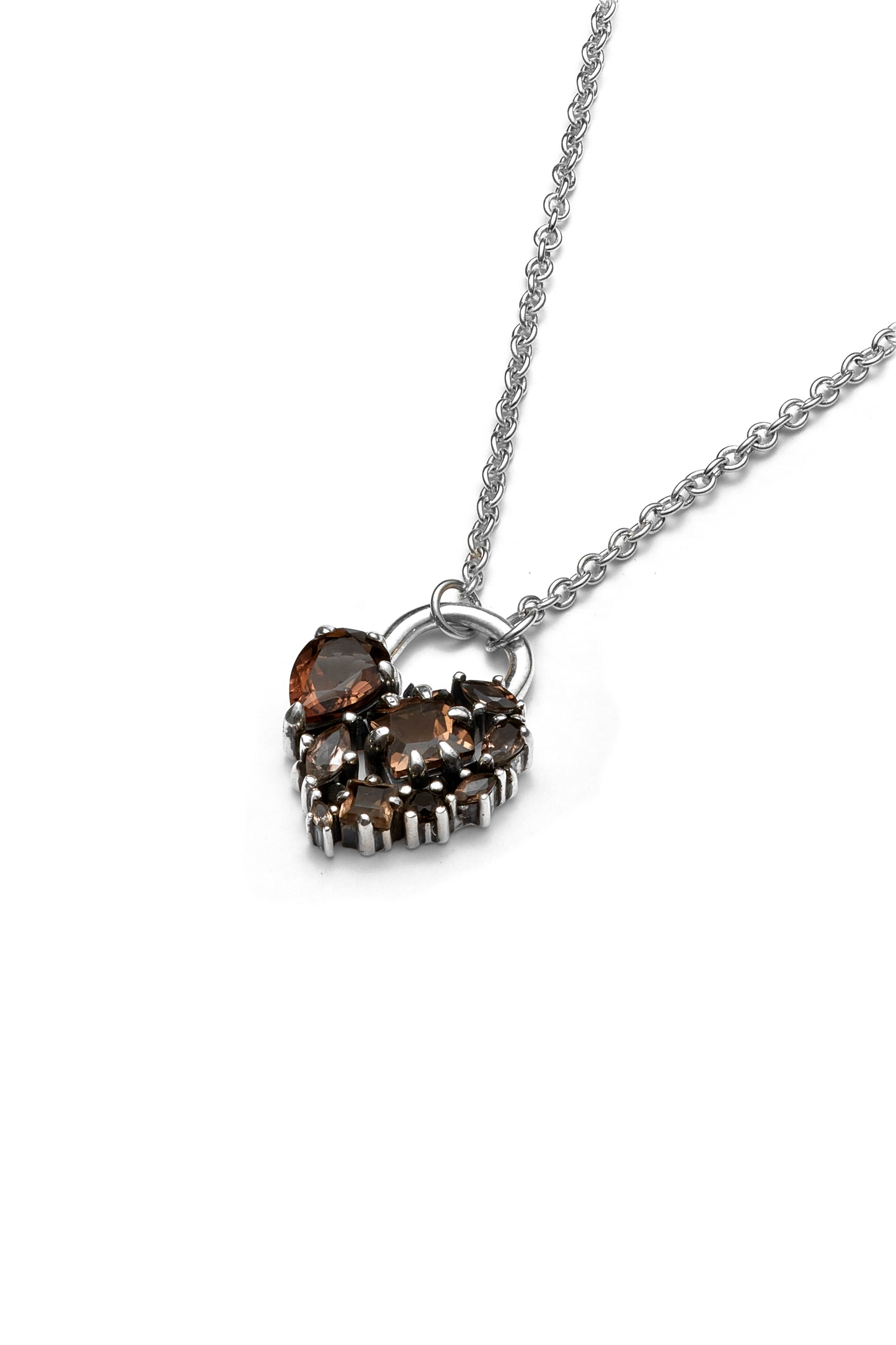 Crooked Heart Necklace By Stolen Girlfriends Club - Cola Quartz