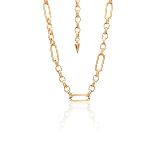 Luxe Necklace By Silk & Steel - Gold