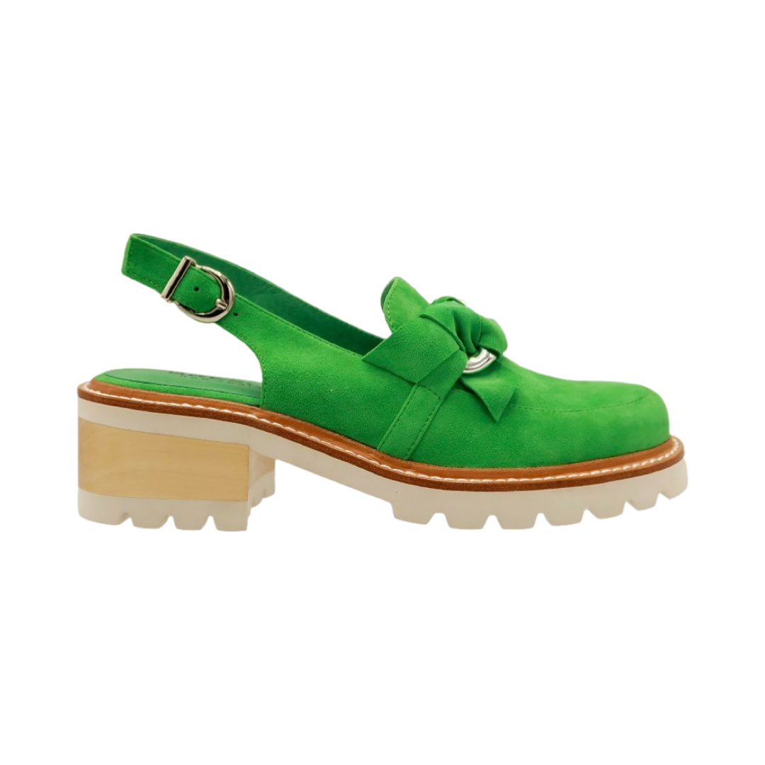 Dosile Loafer By Bresley - Apple Green Suede