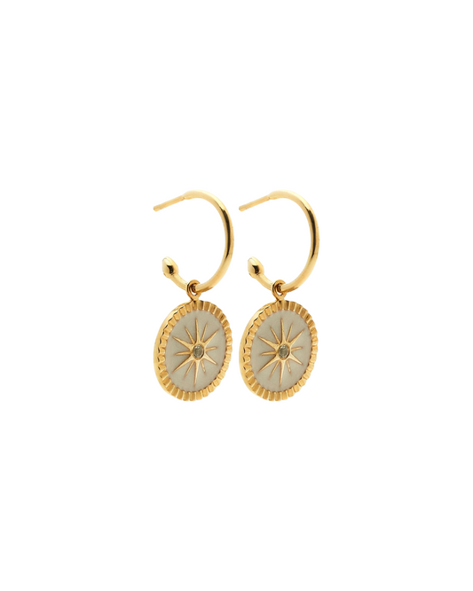Guiding Star Hoops Gold By Silk and Steel