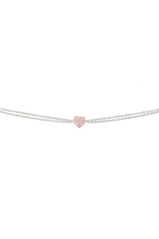 Love Claw Bracelet By Stolen Girlfriends Club - Rose Quartz