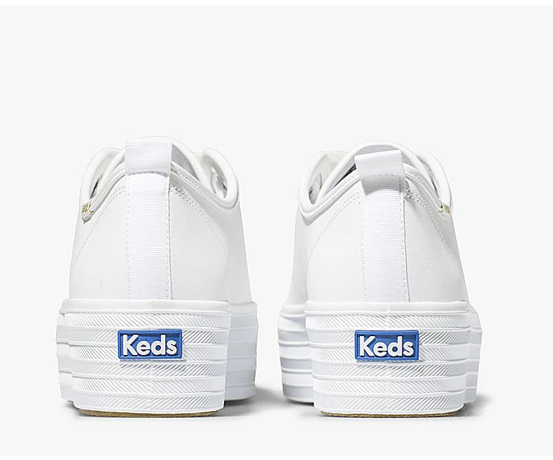 Triple Up Leather By Keds - White