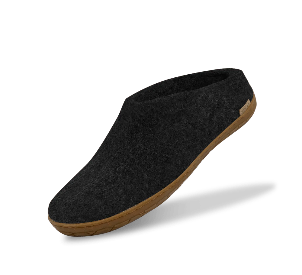 The Slip On with Rubber Sole By Glerups - Charcoal