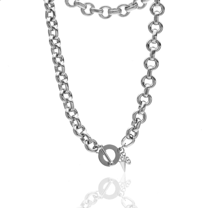 Heirloom Necklace By Silk and Steel - Silver